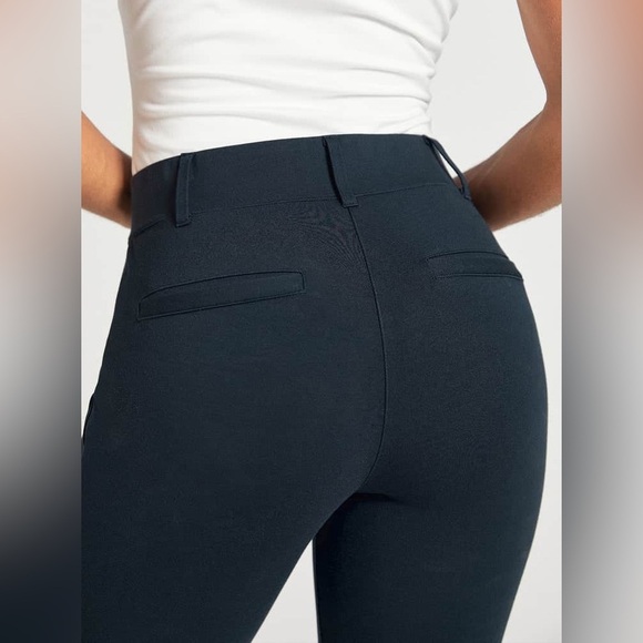 Betabrand Women Dress Pants Pull On Ponte Large Tall Black Travel Career Casual - Picture 4 of 9